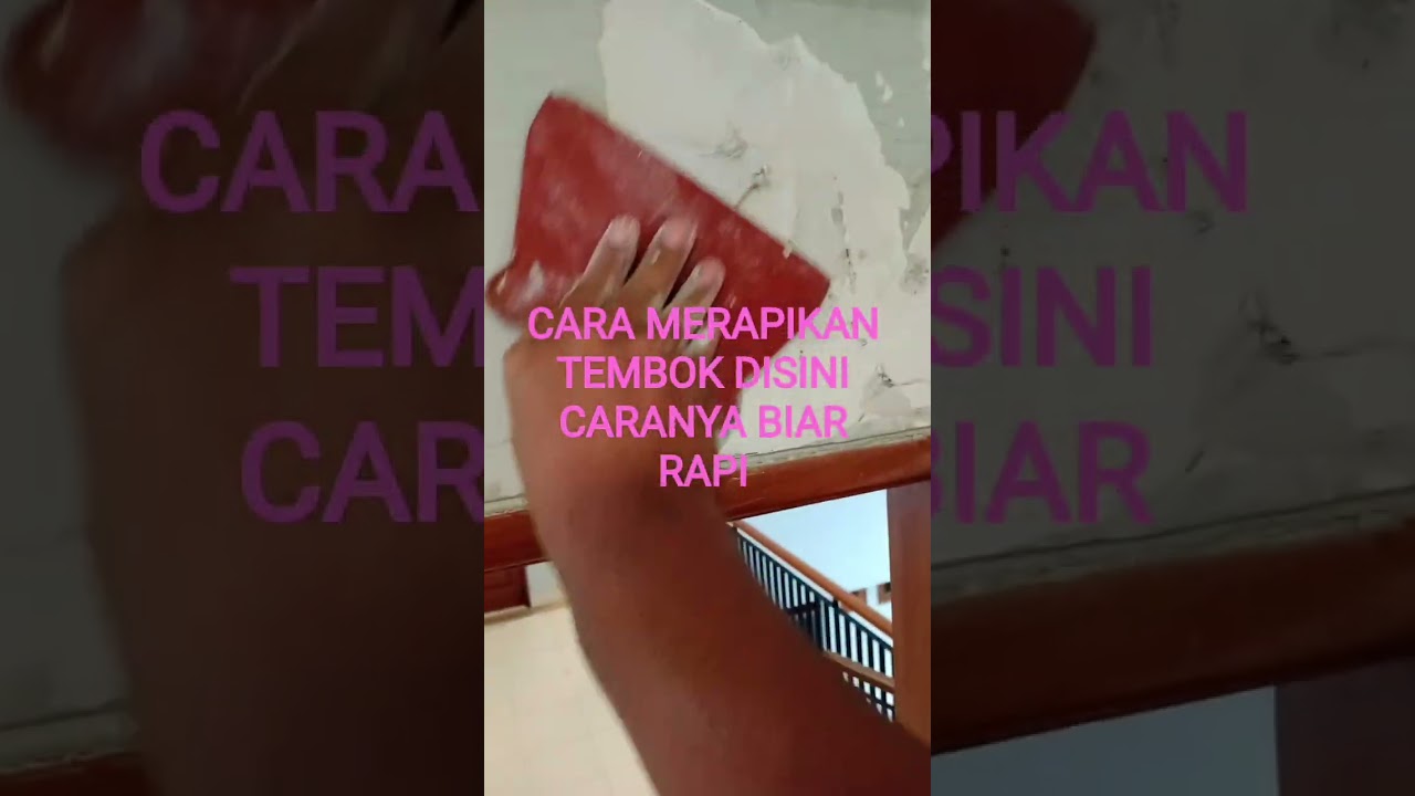 CARA MERAPIKAN CAT TEMBOK YANG COPLOK RUSAK PARAH!!