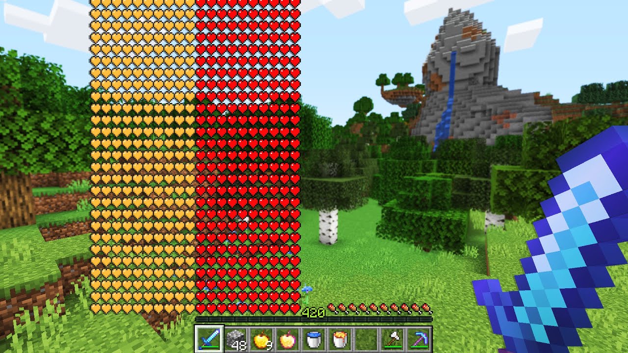 Minecraft UHC but I start with infinite health..