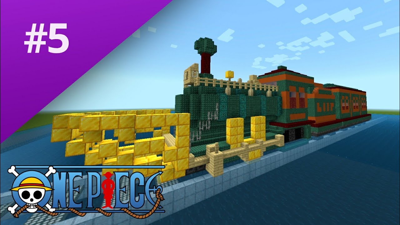 Puffing Tom (Umi Ressha) || One Piece || Timelapse #4 - Minecraft Bedrock