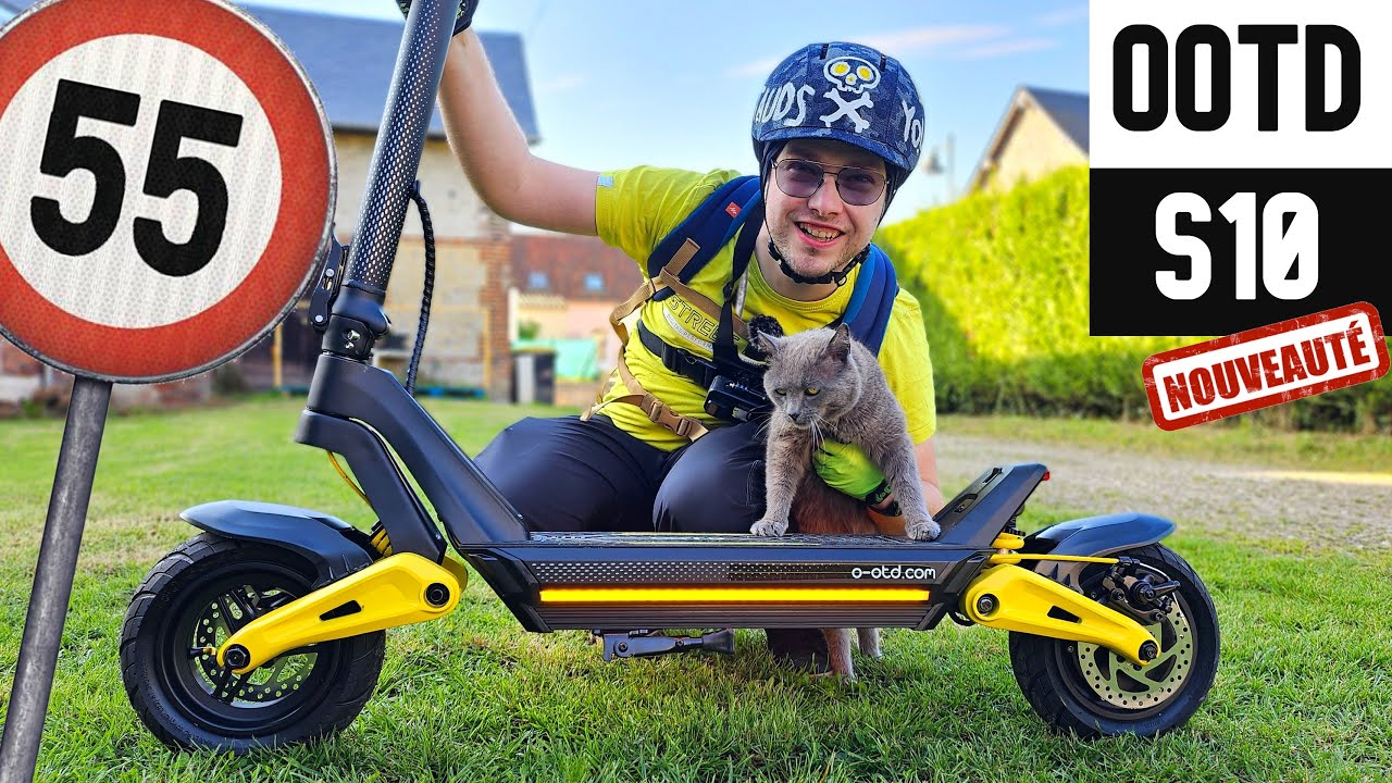 Trottinette Électrique OOTD S10 : 1400W de Puissance ! 💪 55Km/h Déballage et Test Complet 48V 20AH