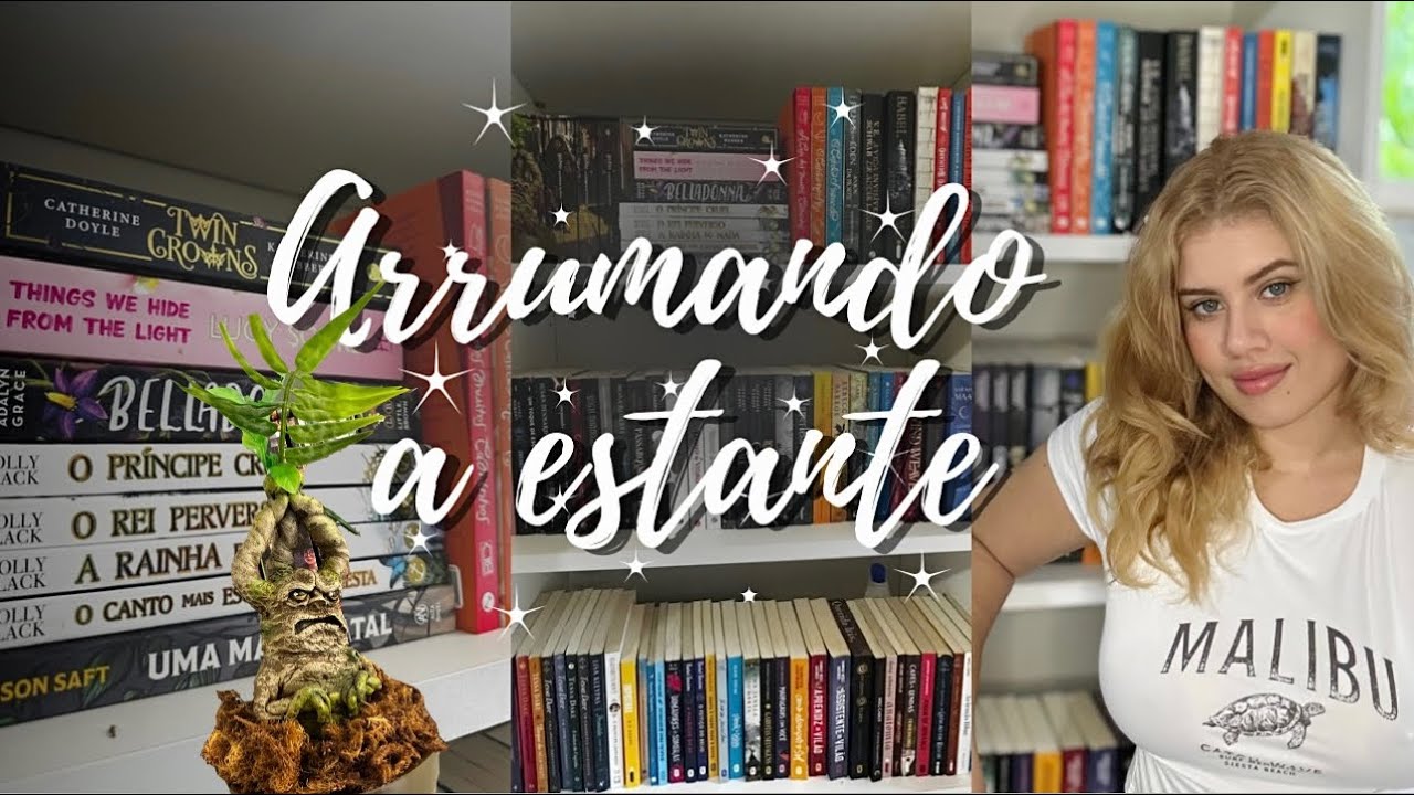 Arrumando as estantes de livros 📚🧺✨