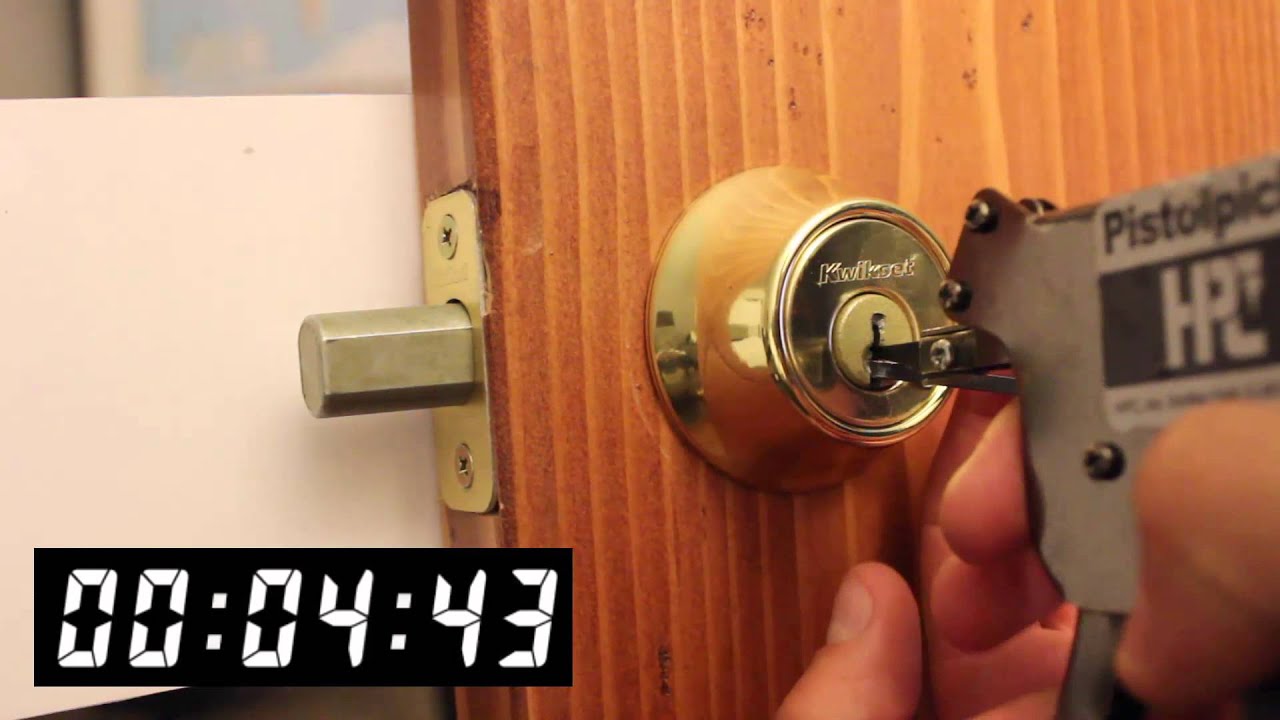 Kwikset Deadbolt with a Pick Gun - Front Range Locksmith
