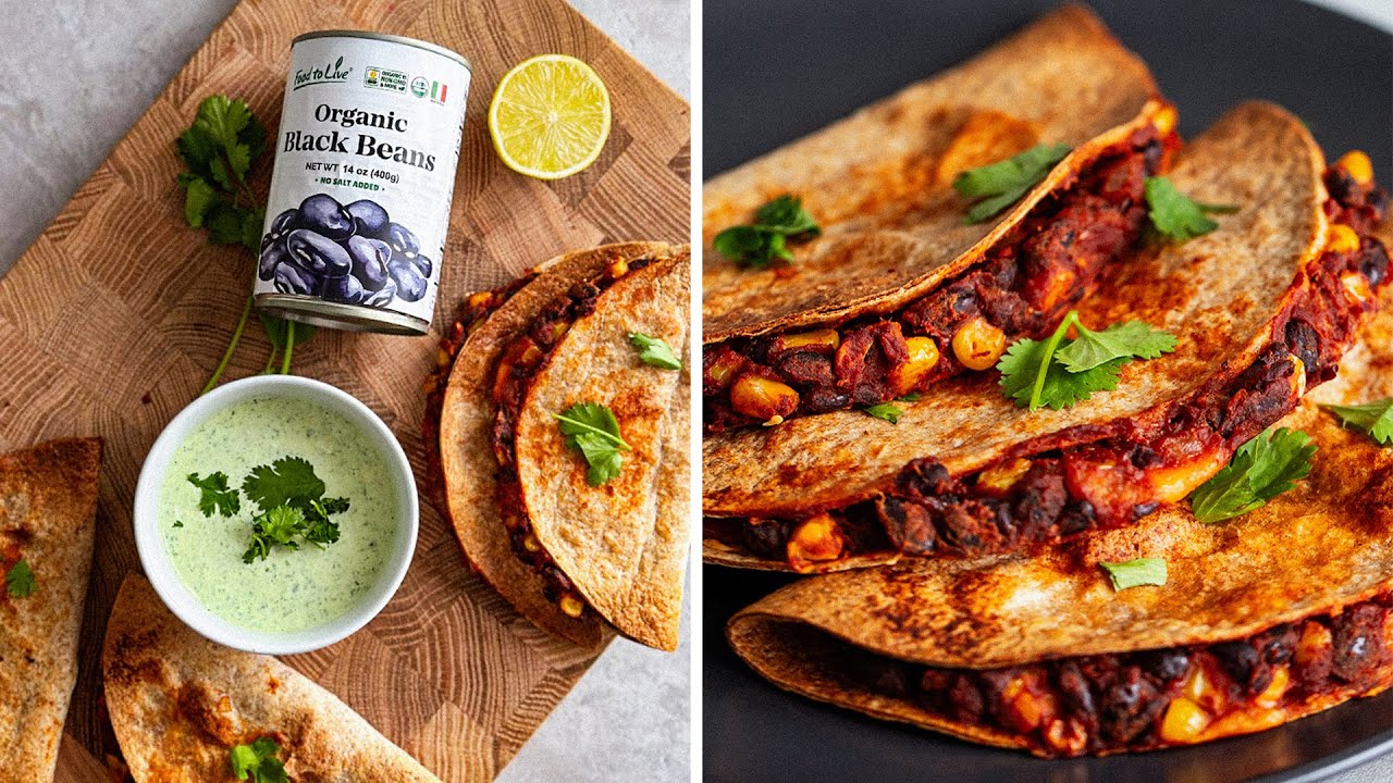 Crispy Baked Black Bean Tacos 🌮