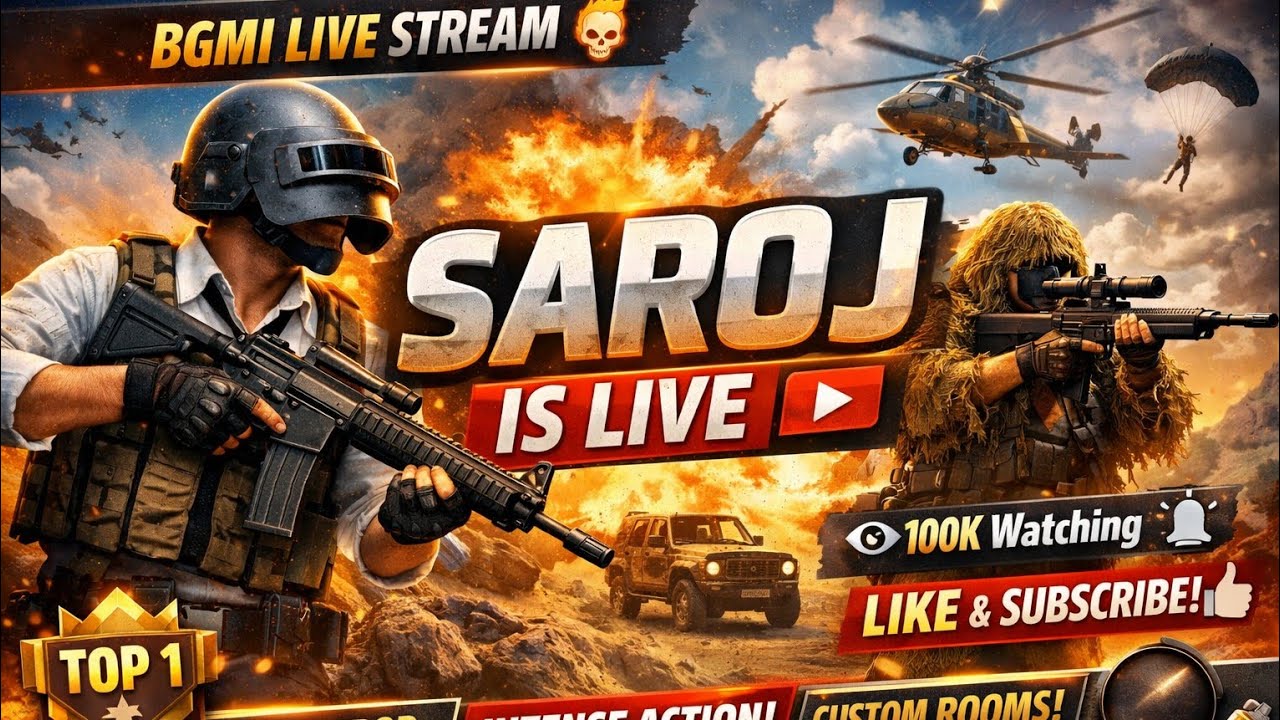 SAROJ is LIVE || BGMI Gameplay ||