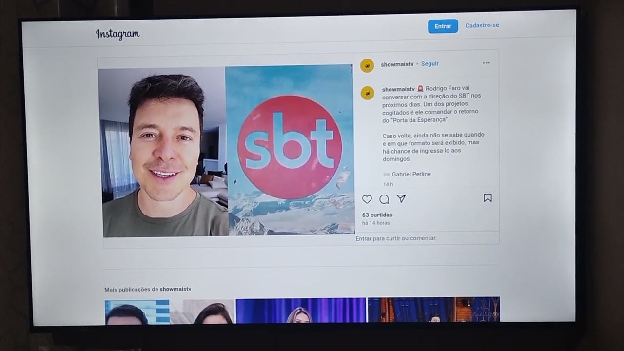Rodrigo Faro no SBT