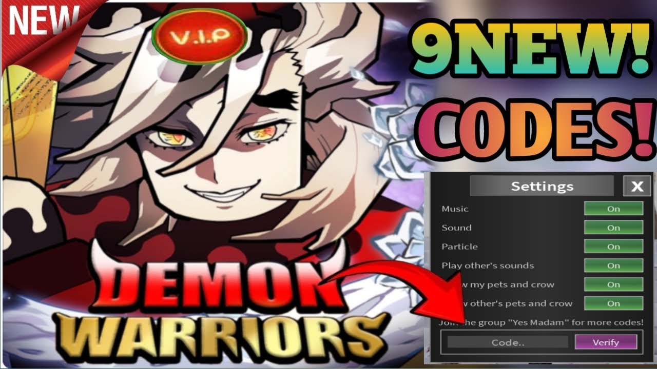 ⚠️ November Update 😈Demon Warriors 👺 On Roblox Game 2025!!All working Codes Demon Warriors 2025!!