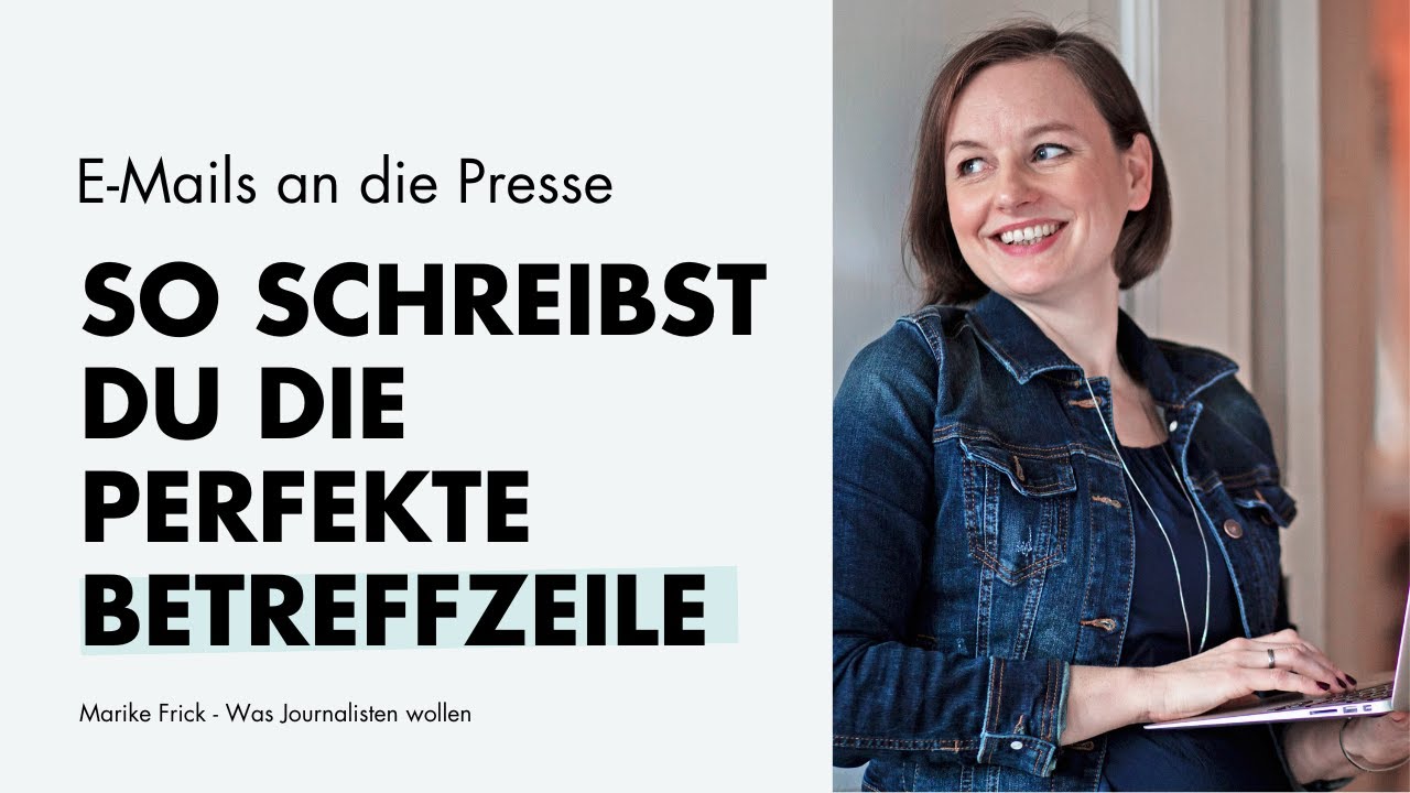 Was in die Betreffzeile gehört, wenn du einem Journalisten schreibst