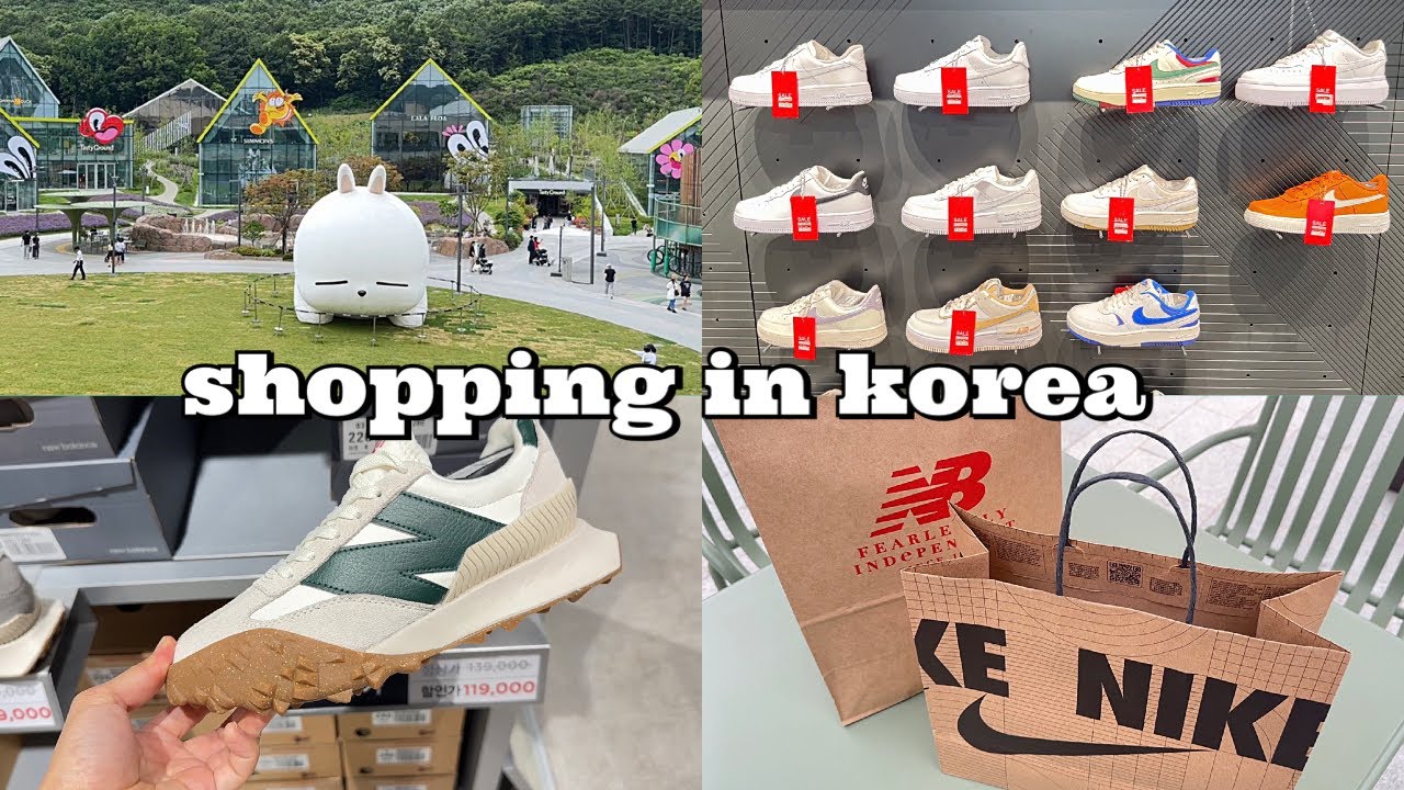 shopping in korea vlog 🇰🇷 Lotte premium outlet store 👟 Nike, New Balance, Adidas