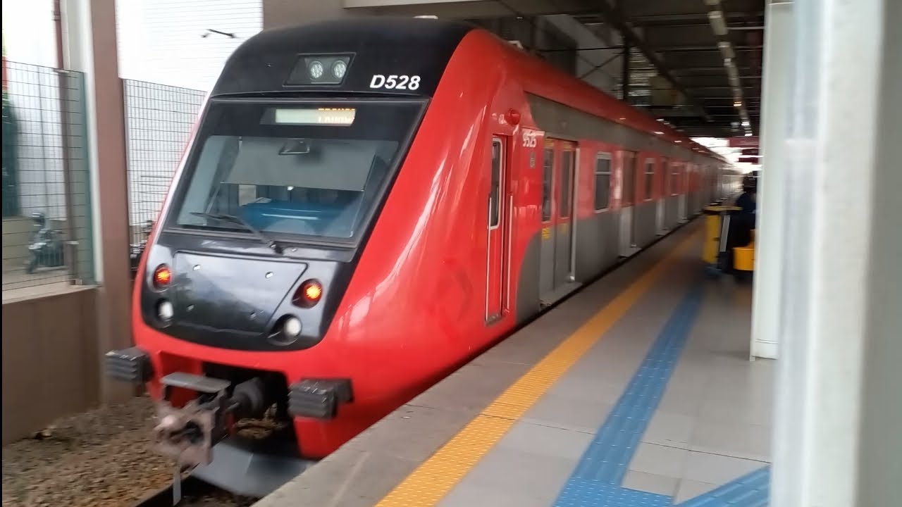 Trem série 9500 (D528) da TIC Trens (ex CPTM) partindo de Franco da Rocha sentido Jundiaí 