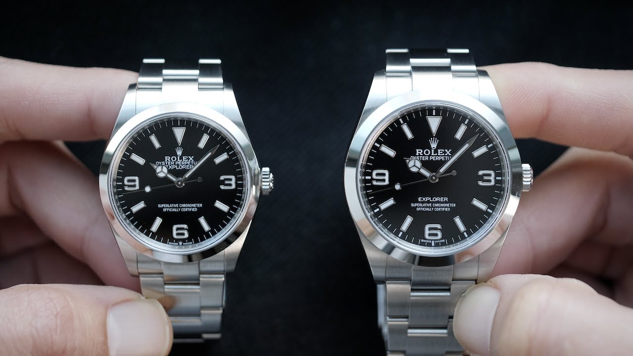 [4K] Абсолютно новые Rolex Explorer 36 и Explorer 39: сравнение, выходящее за рамки очевидного | ...
