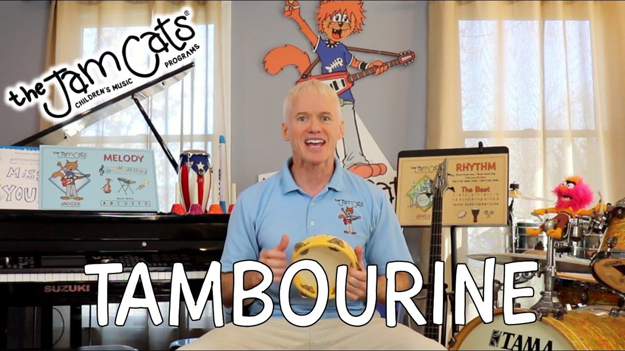 Preschool Music Class - Tambourine - Music Instruments #21 | The Jam Cats Music | Kids Songs