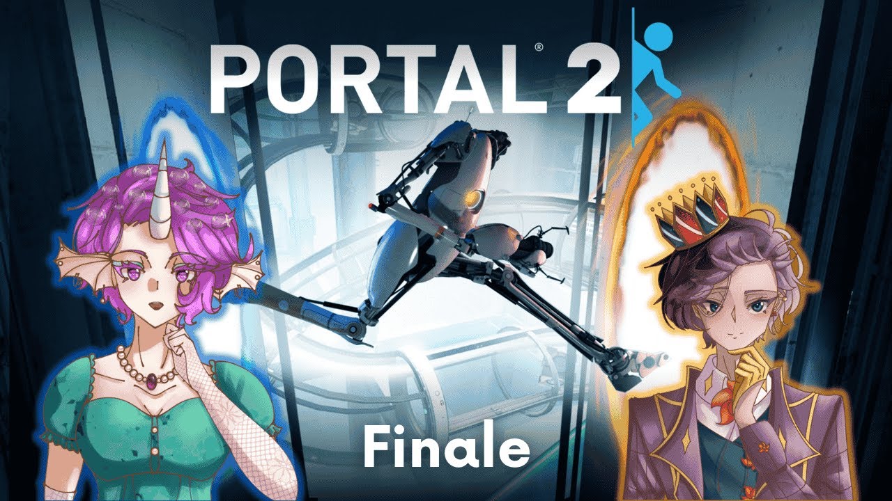 Two Player Tuesday w/ @amethystpenguinlive Finishing Portal 2!