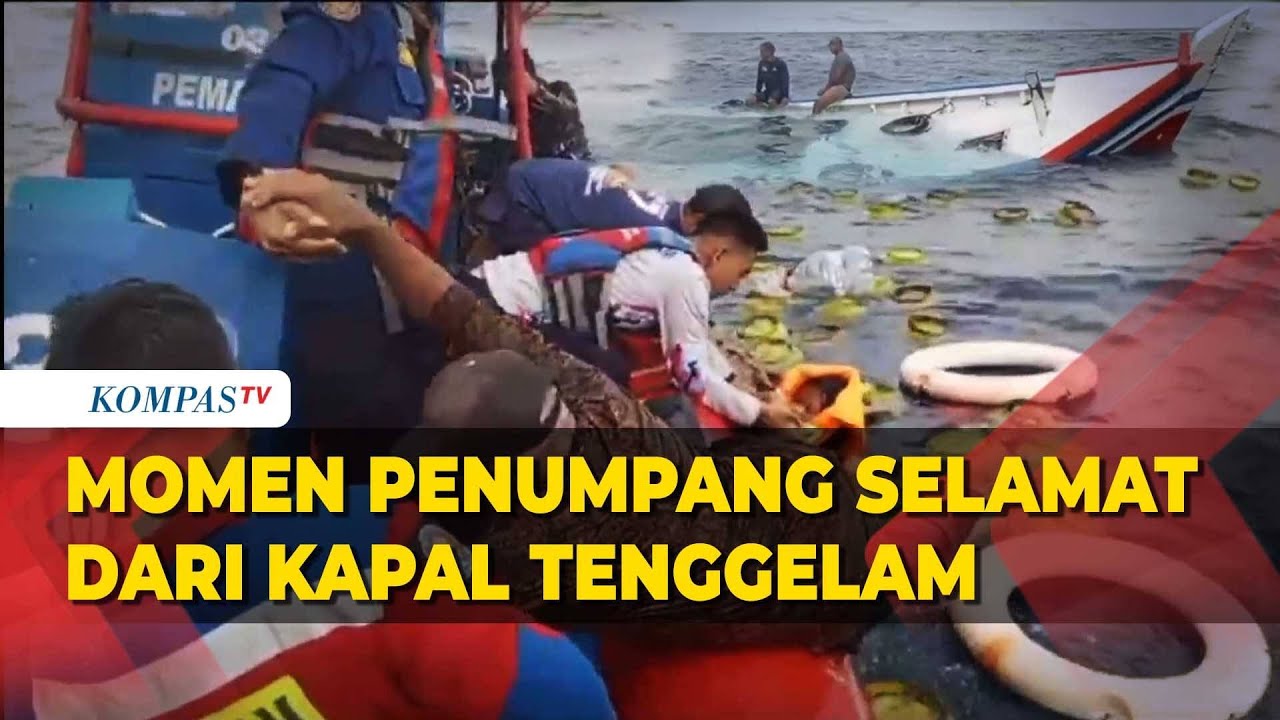 Detik-Detik Menegangkan! Penyelamatan Penumpang Kapal Tenggelam!