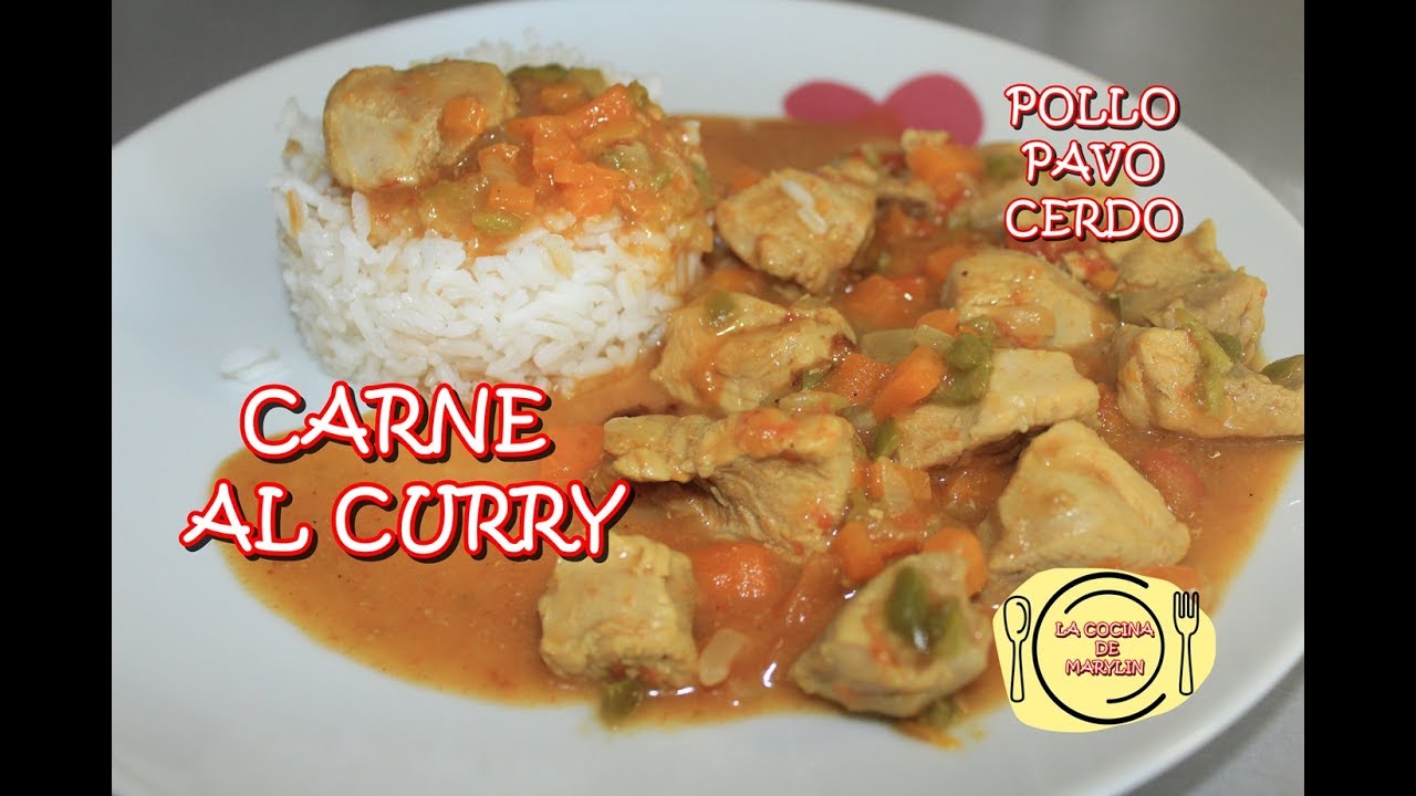 29. Estofado de Carne al Curry. Pollo, Pavo o Cerdo