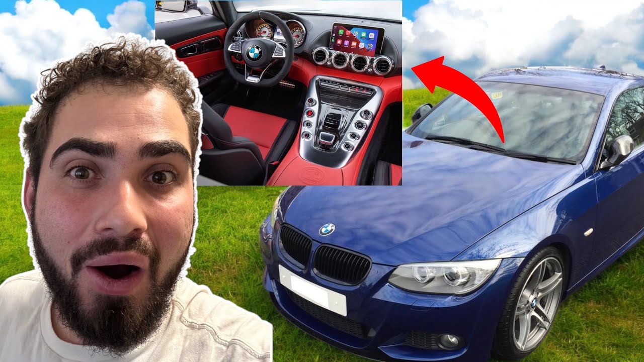 TRANSFORMING MY $1000 BMW INTERIOR INTO A SUPERCAR INTERIOR! I FREA**** LOVE IT!