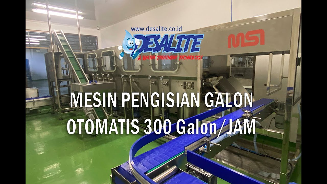 Mesin Pengisian Galon otomatis 300 galon/jam