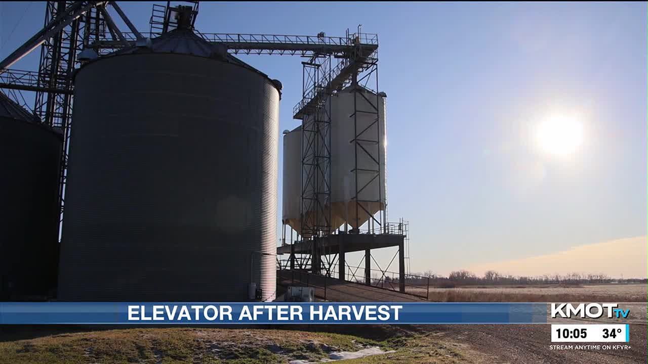Grain elevators after harvest season