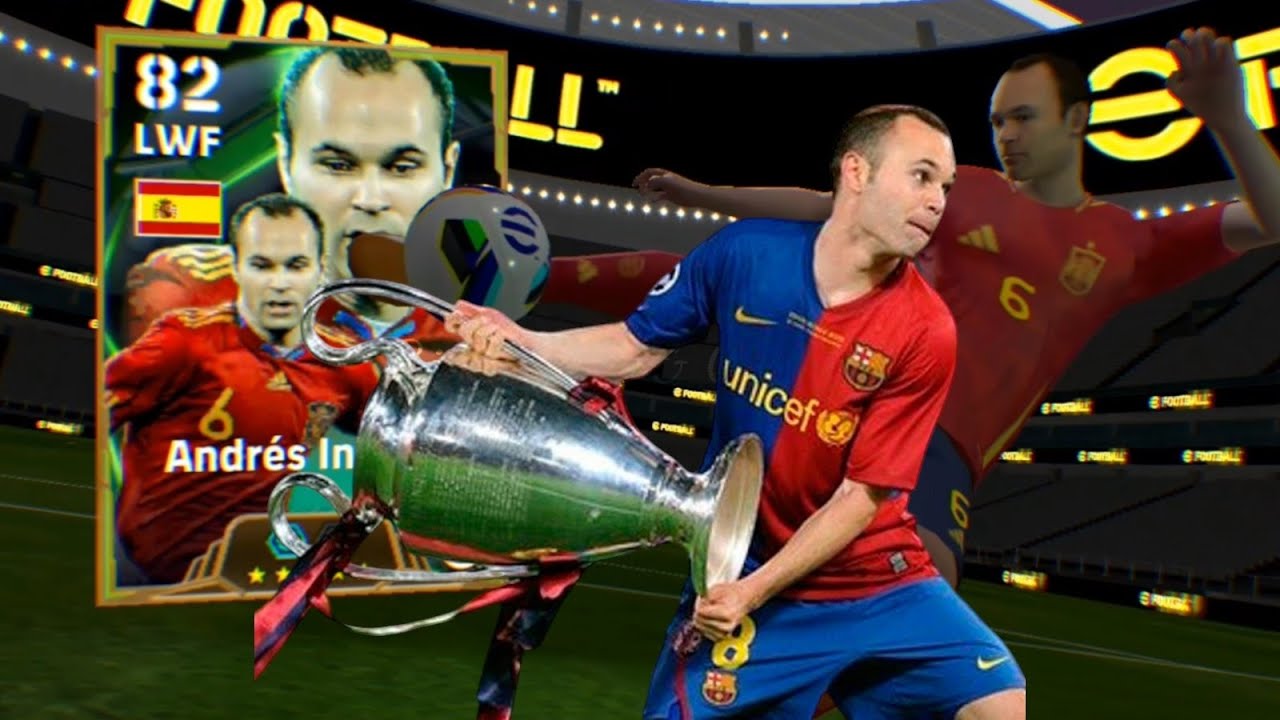 قمت بتجربة خاصة ل Andres iniesta هدية كونامي في لعبة بيس موبايل 2025 #efootball