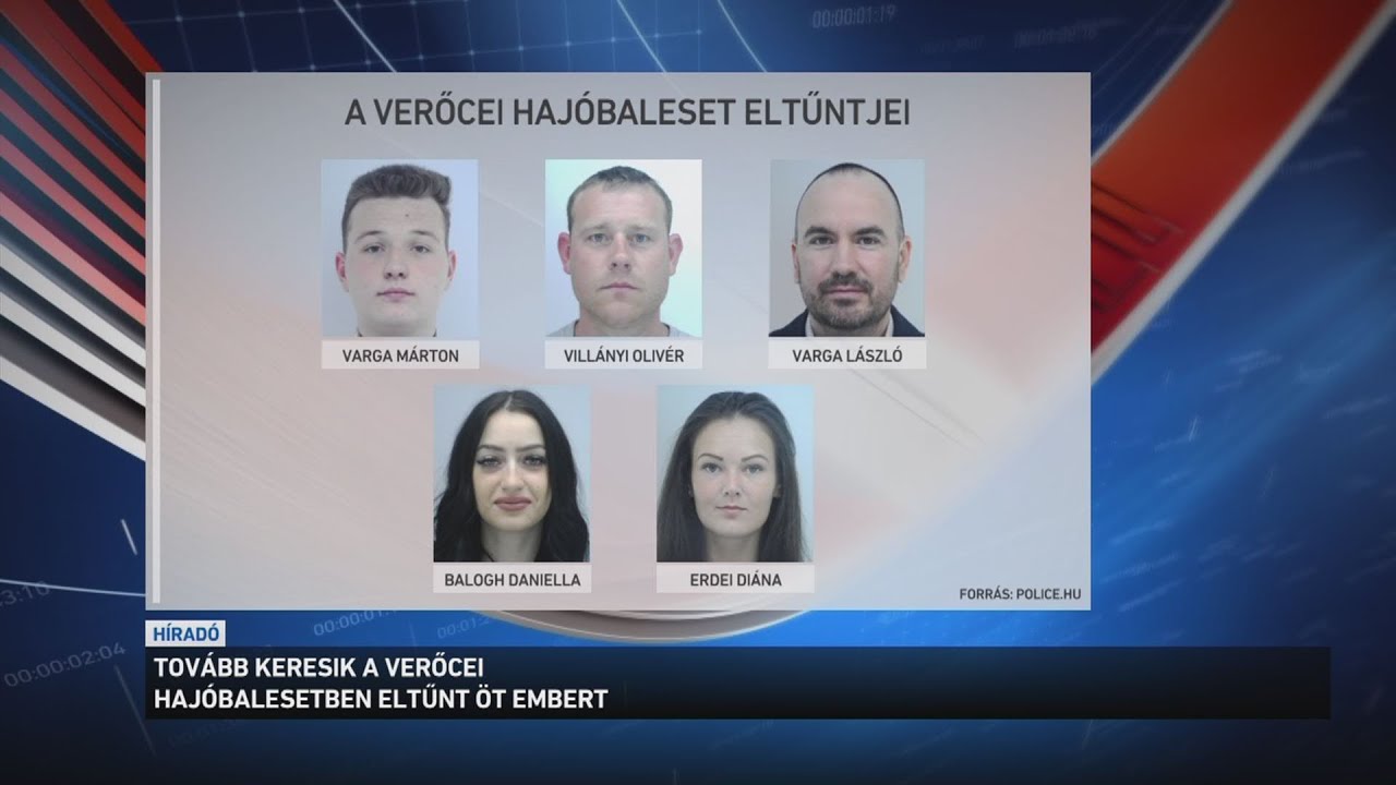 Tovább keresik a verőcei hajóbalesetben eltűnt öt embert