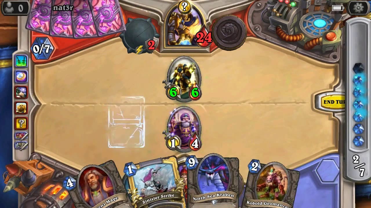 Spelldmg Rouge vs Divine Paladin - HEARTHSTONE