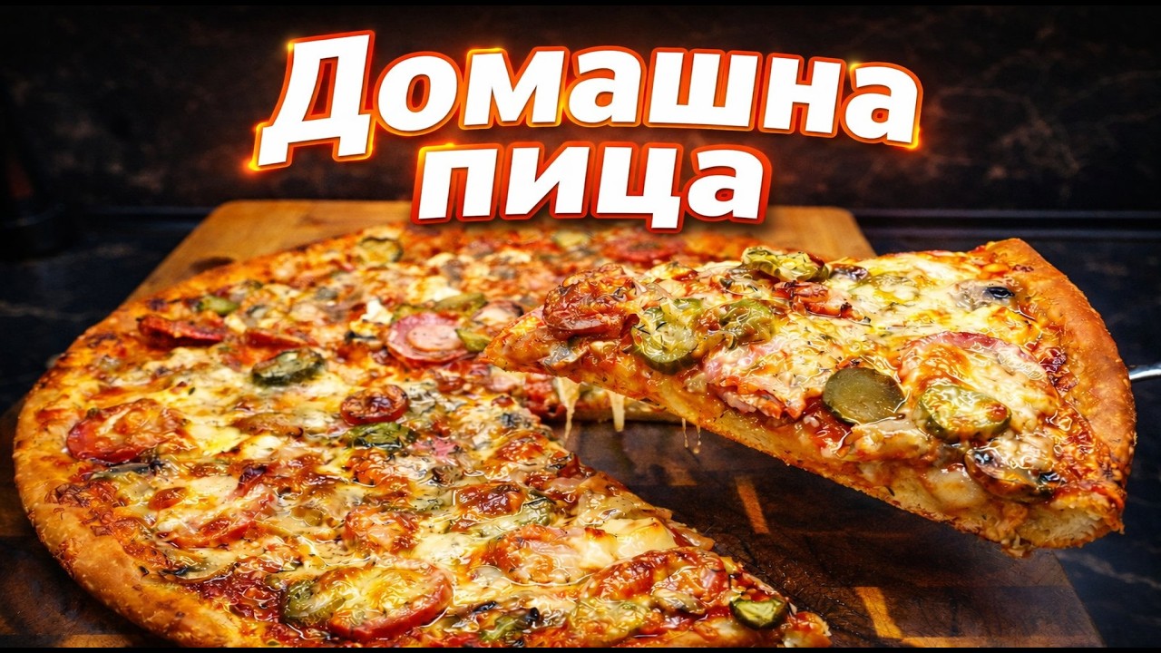 🍕 Перфектната ДОМАШНА ПИЦА – става всеки път (лесна и много вкусна!)