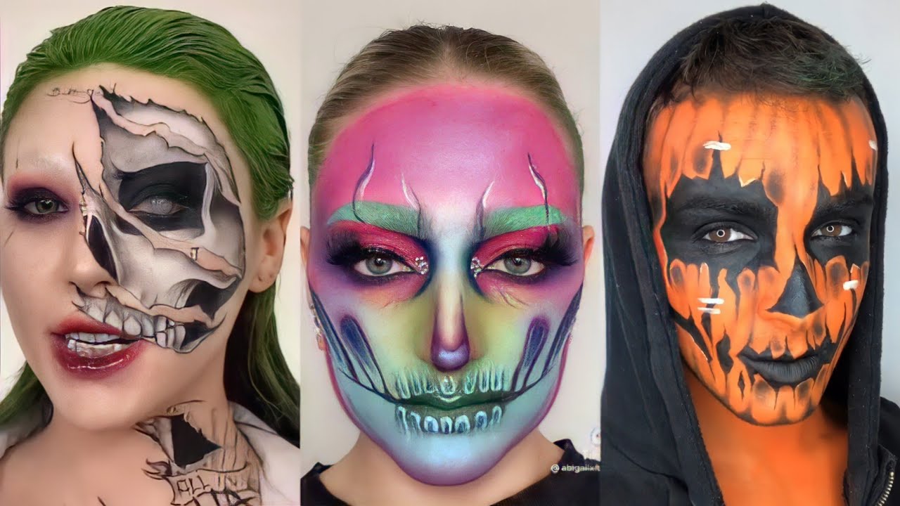 Halloween Transitions and Makeup 👻🔥