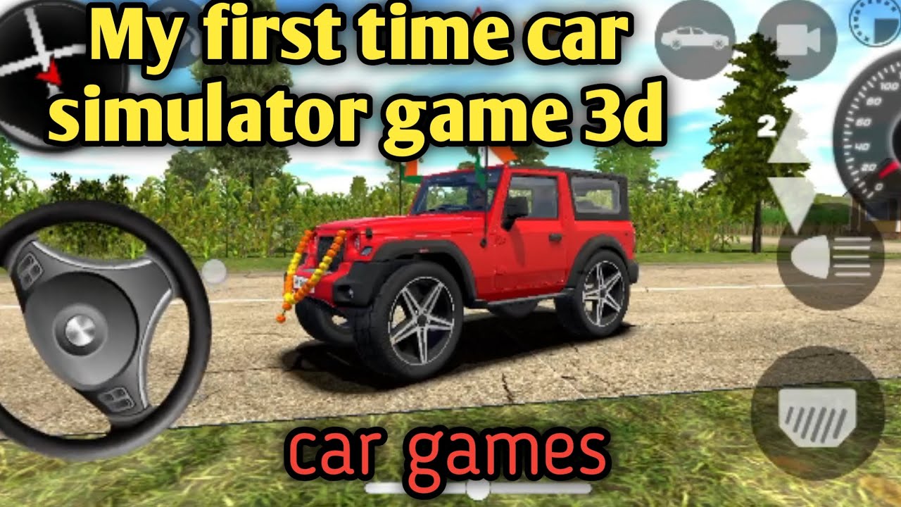 My first time car simulator game 3d #cargame #carsimulator 