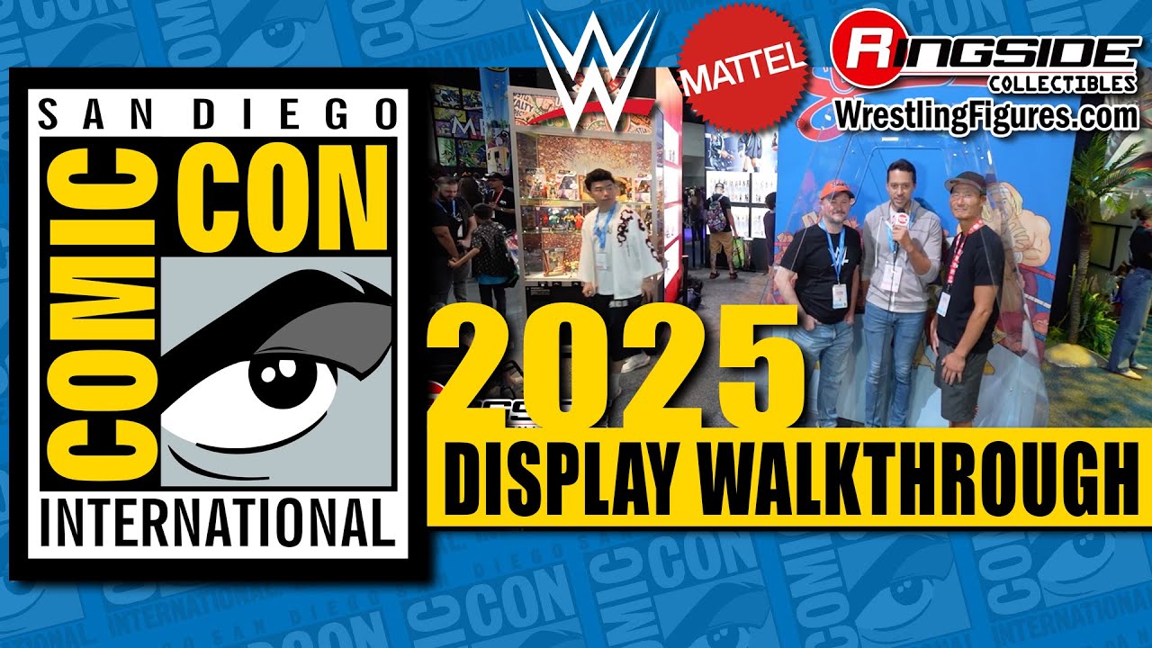 Mattel WWE Display WALKTHROUGH w/ Mattel WWE Design Team at San Diego Comic-Con 2025! #SDCC #WWE 