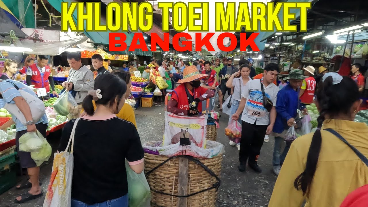 Khlong Toei Market BANGKOK / Biggest Fresh Market Must Visit!