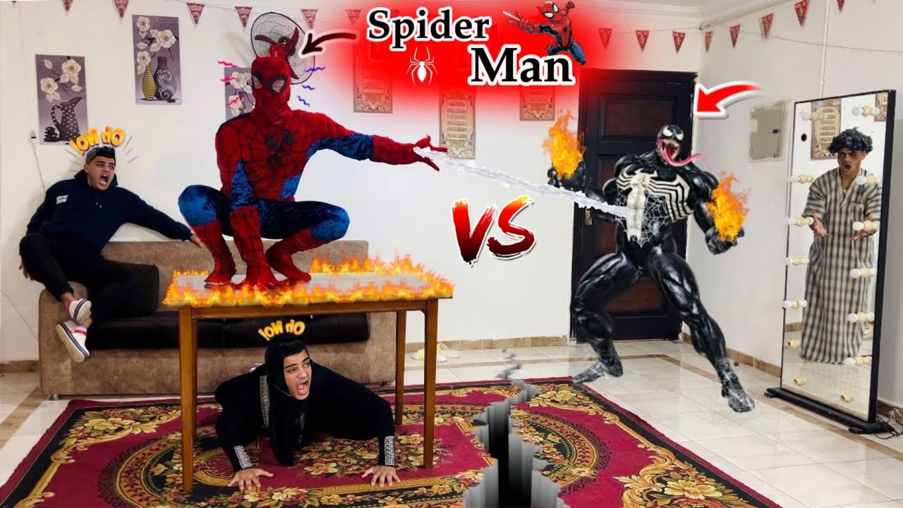 فيلم🎥 (سبيدرمان- spider man🕷️)هجوم فينوم الوحش الفضائي على منزلنا للقضاء على سبيدرمان😱| الفيلم كامل🎬