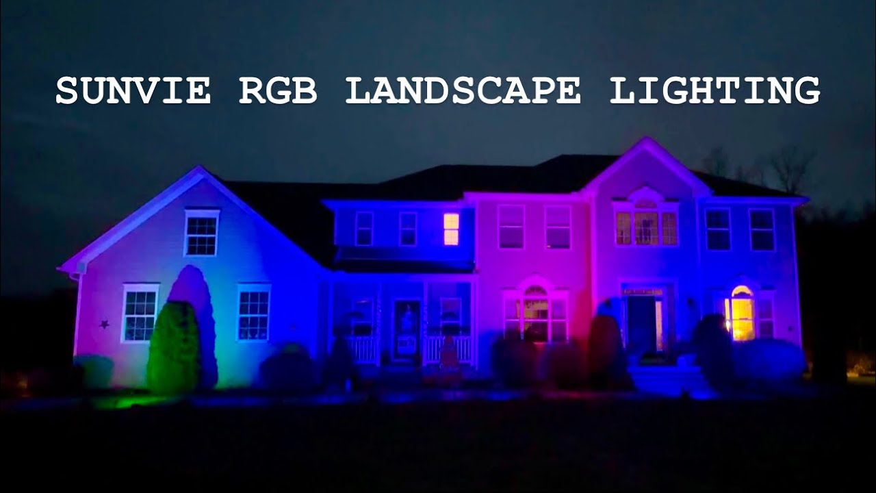 SUNVIE RGB LED Custom Landscape Light & Transformer Setup Full Install & Review