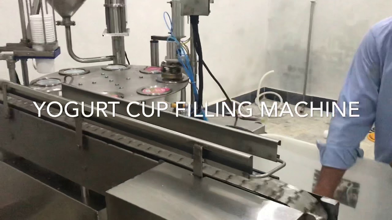Yogurt cup / juice / Milk / Lassi cup filling and sealing Machine in Pakistan