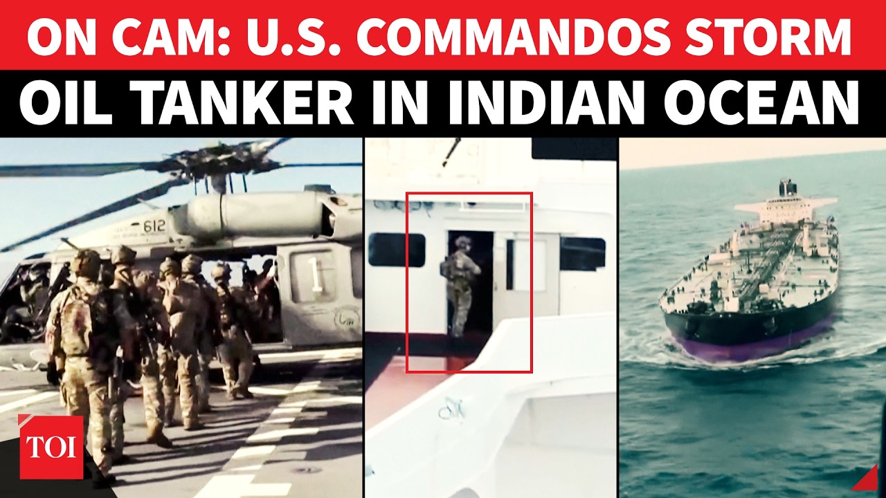 U.S. Commandos 'HIJACK' Oil Ship Linked To Russia, Iran In Indian Ocean After Caribbean Escape