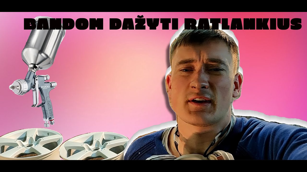 Bandom dažyti ratlankius