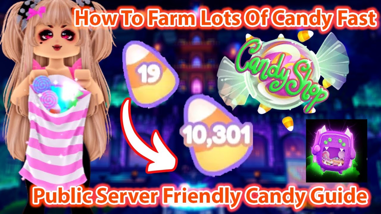 How To Collect Candy Super Fast Easy In A Public Server Royale High Halloween Update Candy Farming