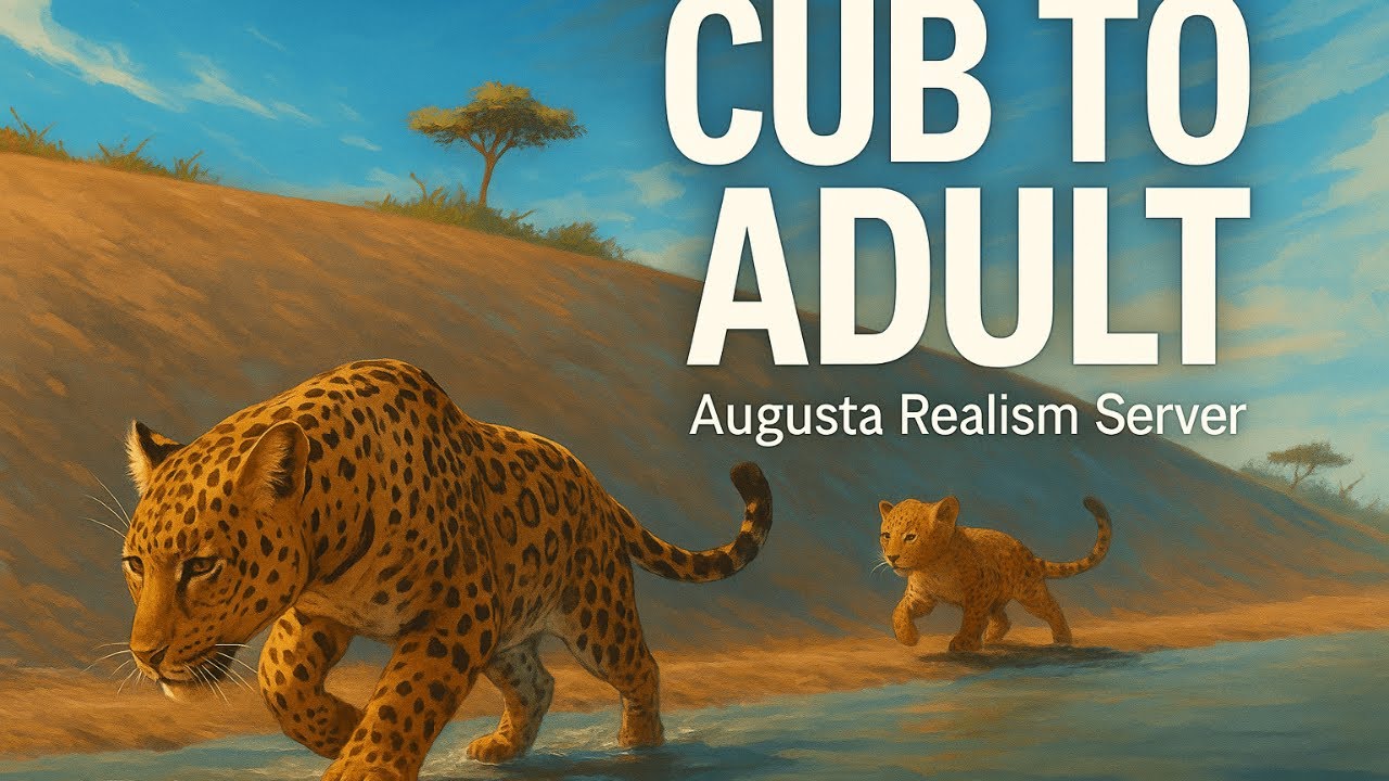 ROBLOX Savannah life/Cub to Adult – Leopard Life in Augusta realism server