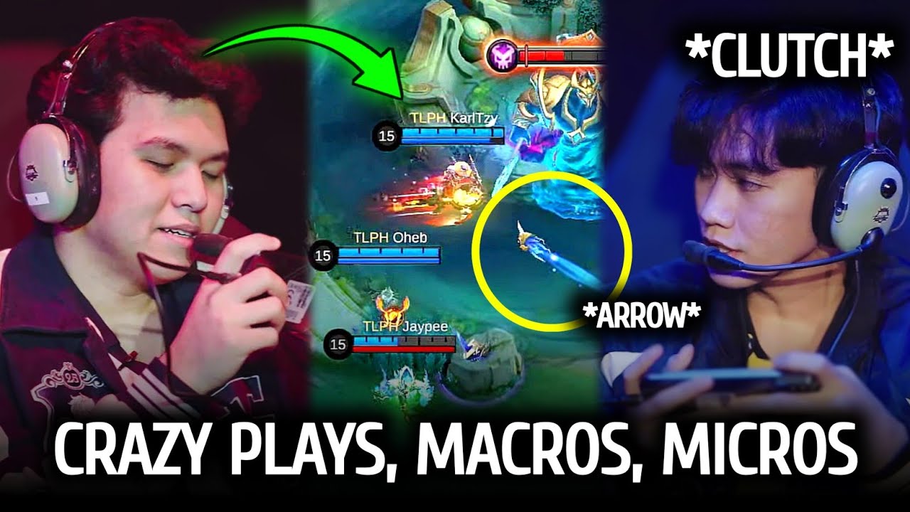 WTF CRAZY PLAYS, MACROS & MICROS! SUPERFRINCE CLUTCH ARROWS TO KARLTZY! TLPH vs ONIC PH MASTERCLASS