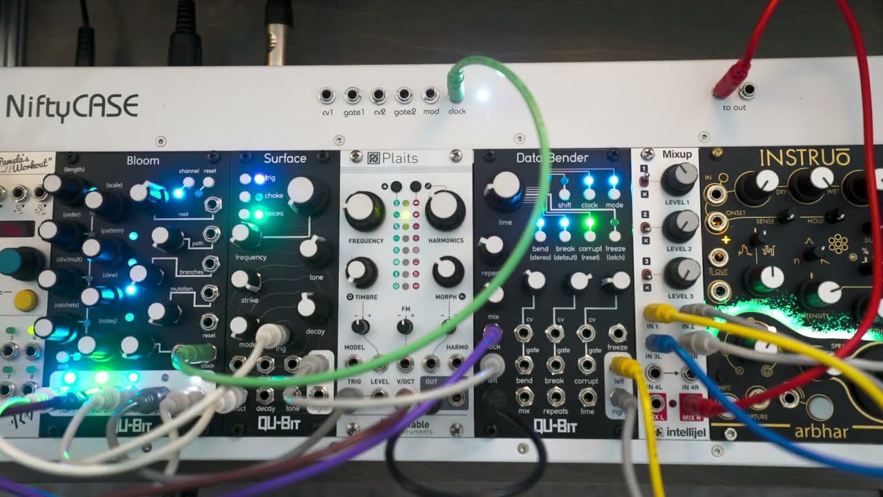 Qu-Bit Bloom, Surface, and Data Bender Modular Synth
