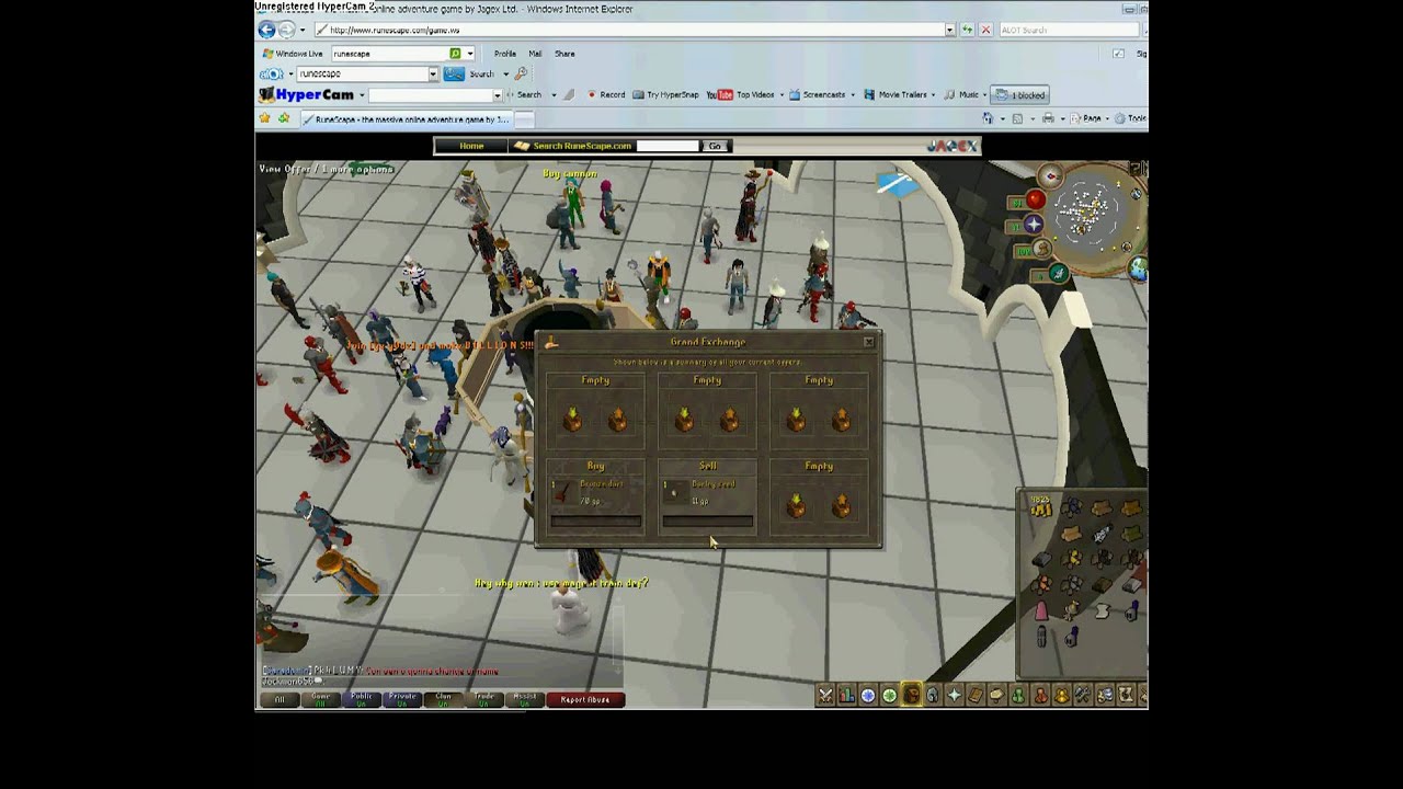 how runescape G.E works