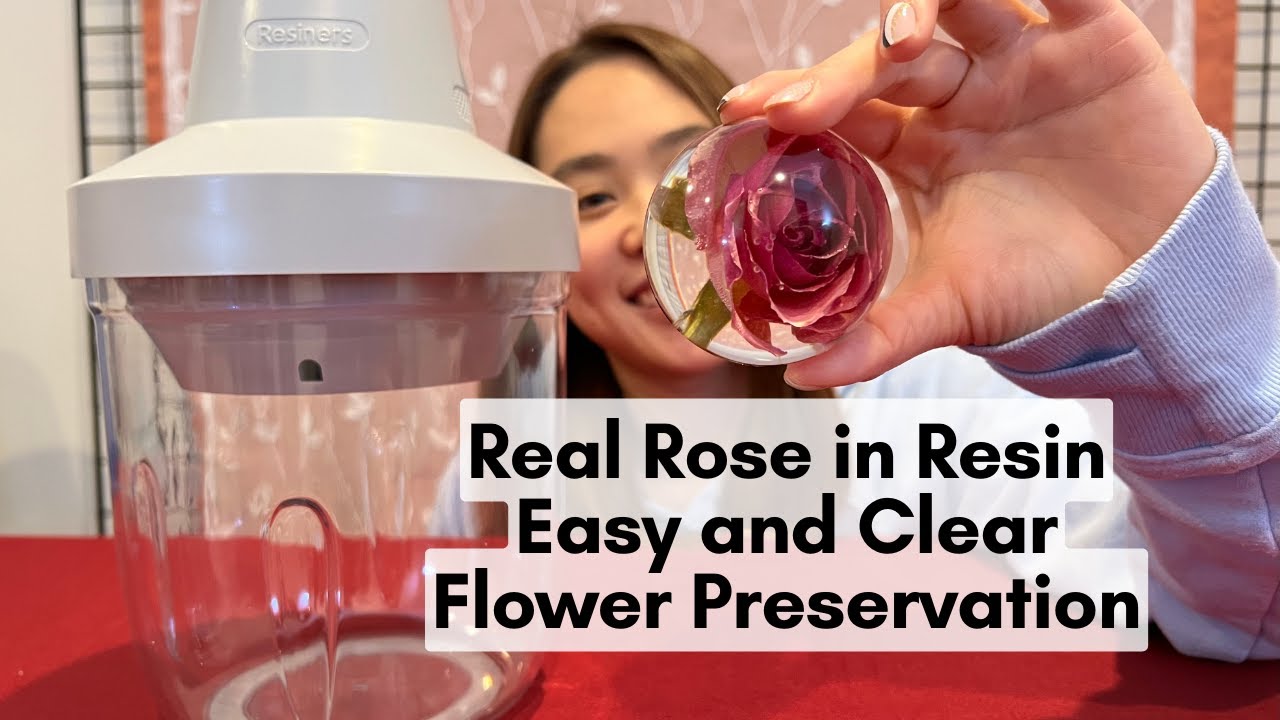 Bubble Free Resin Rose Sphere Using Resiners Airless Lite - Flowers in Epoxy Beginner Tutorial