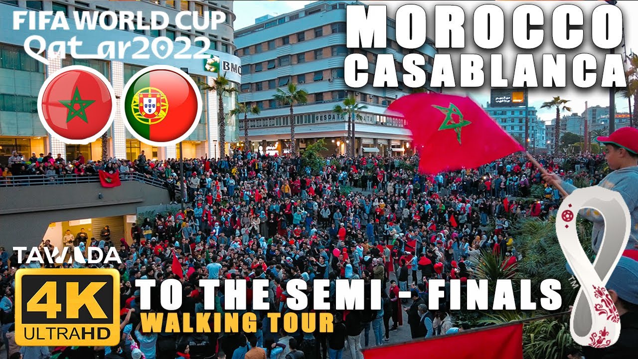 To the semi final 🇲🇦 Morocco celebrated victory against Portugal in casablanca