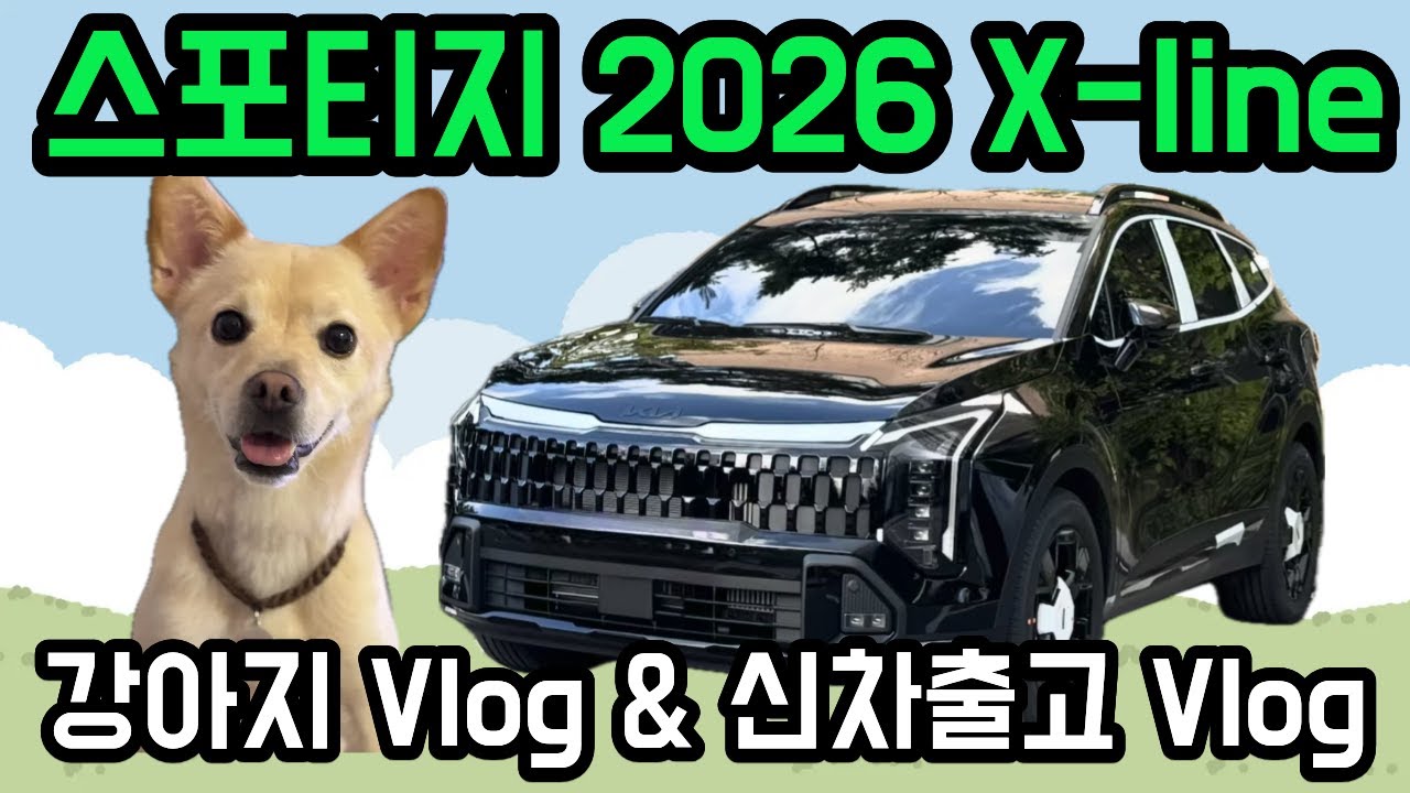 스포티지 2026 X-Line 신차출고 후기｜양군이와 함께한 힐링 타임