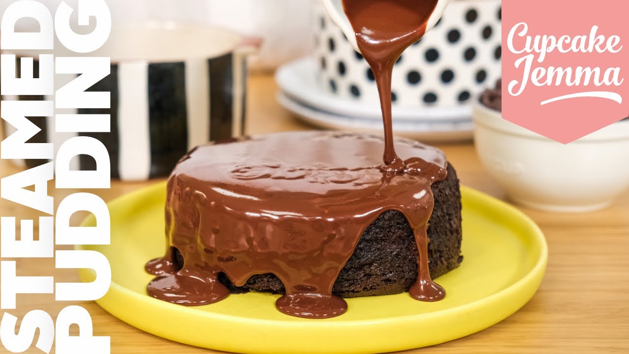 Chocolate Steamed Pudding Recipe | Cupcake Jemma