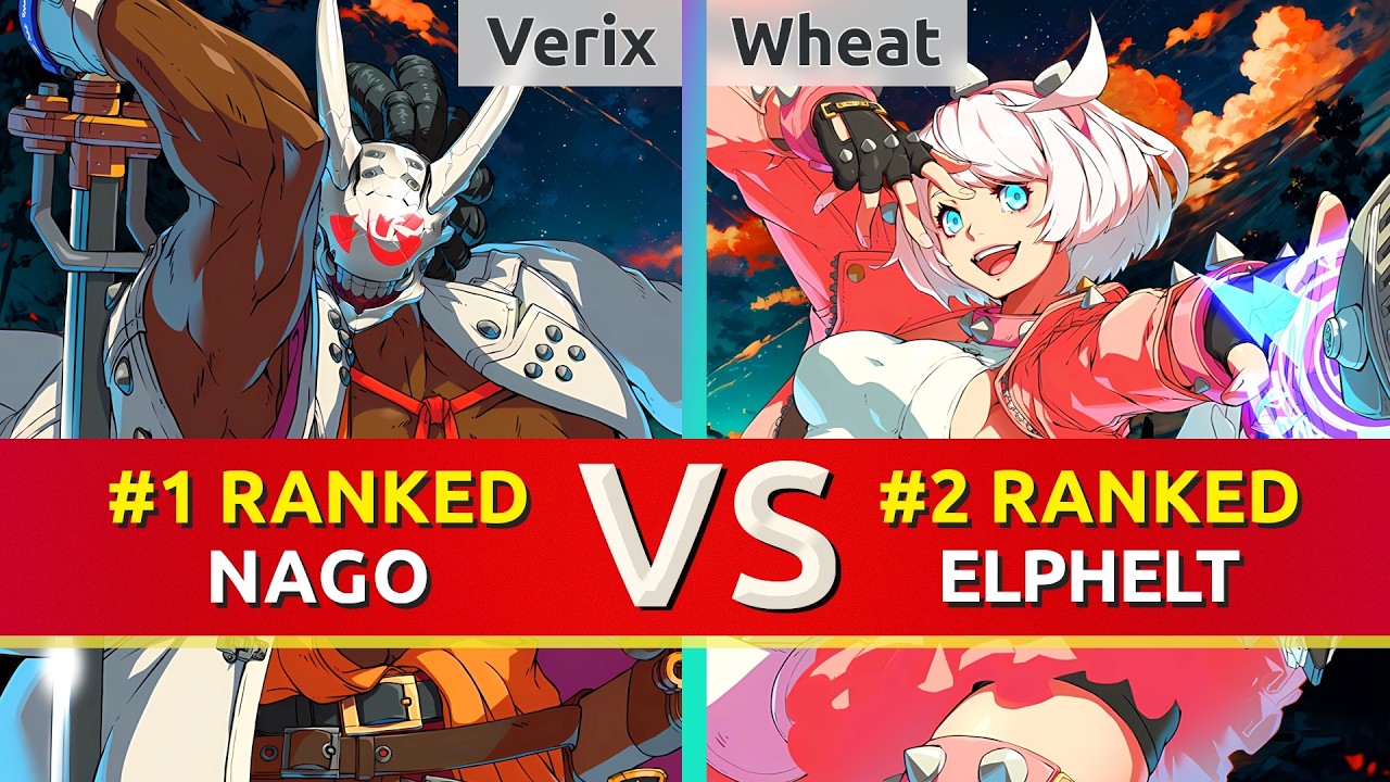 GGST ▰ Verix (#1 Ranked Nagoriyuki) vs Wheat (#2 Ranked Elphelt). High Level Gameplay