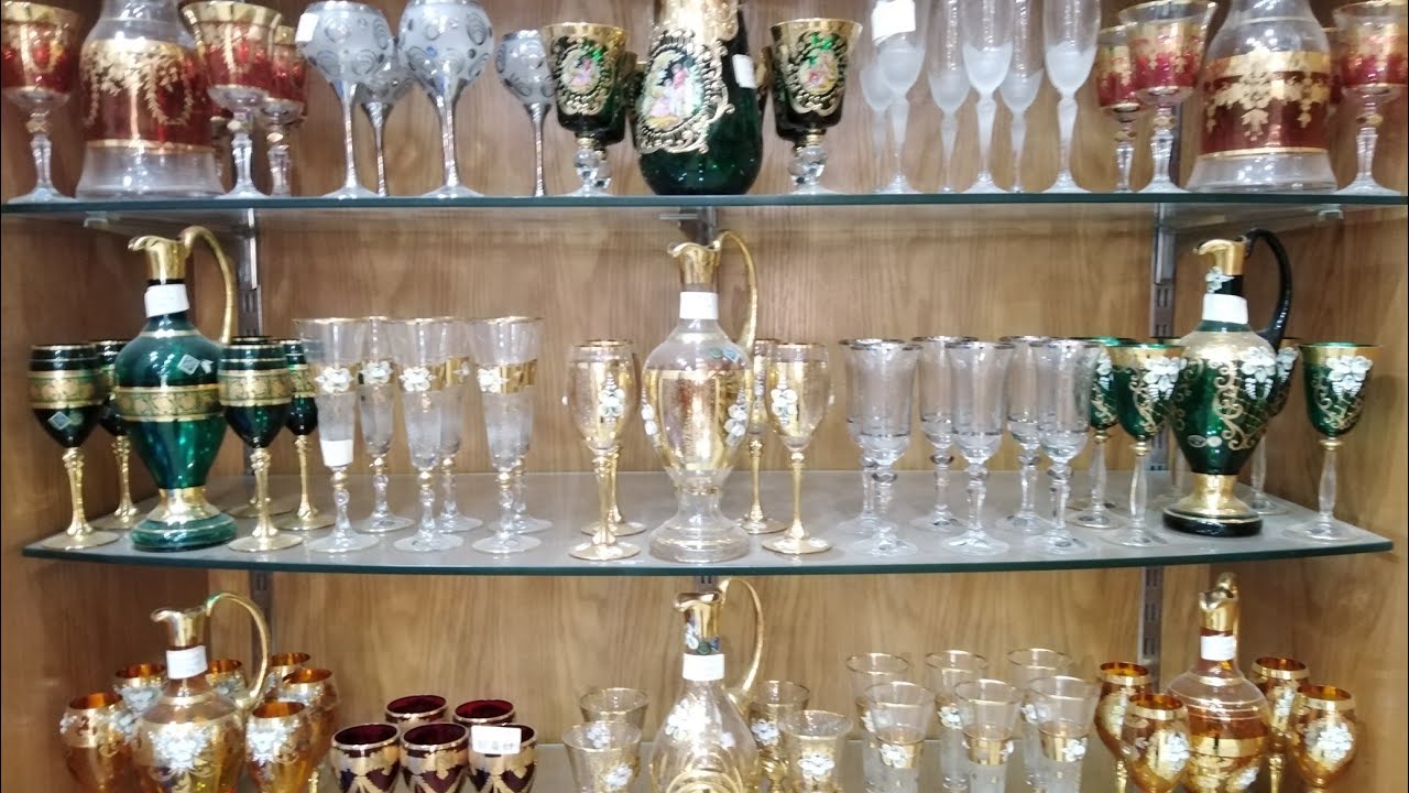 اكبر تشكيله كاسات زجاج بالدورق بسعر الجمله