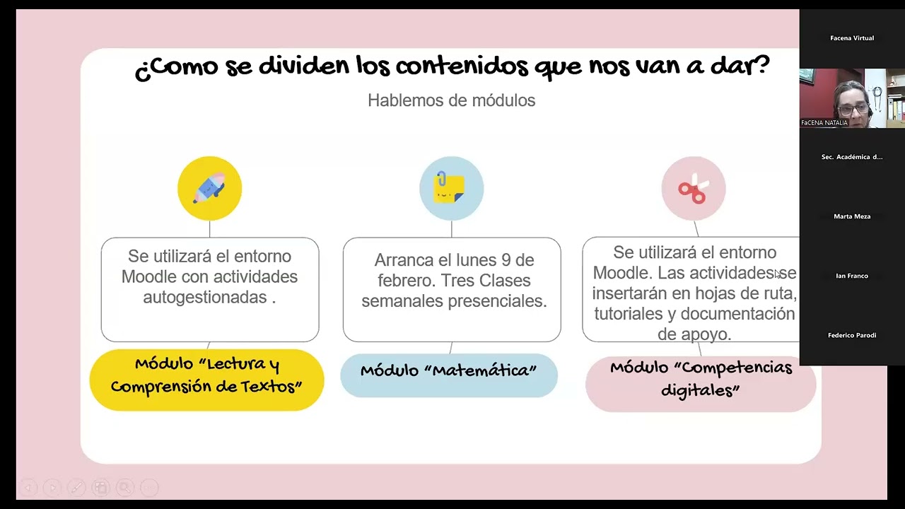 Bienvenida a ingresantes FaCENA - Curso de Ambientación 2026