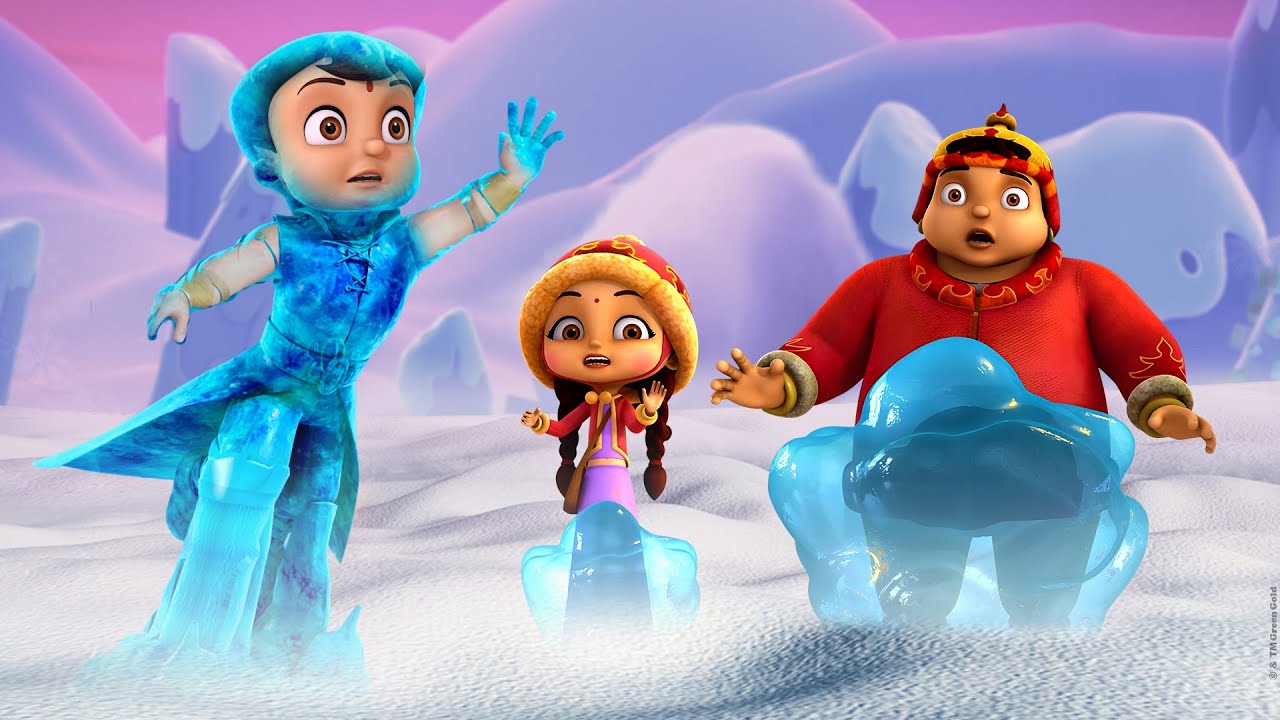 Super Bheem - Mystery of the Frozen Land! | Cartoons for Kids in Hindi | Snowy Adventure Videos
