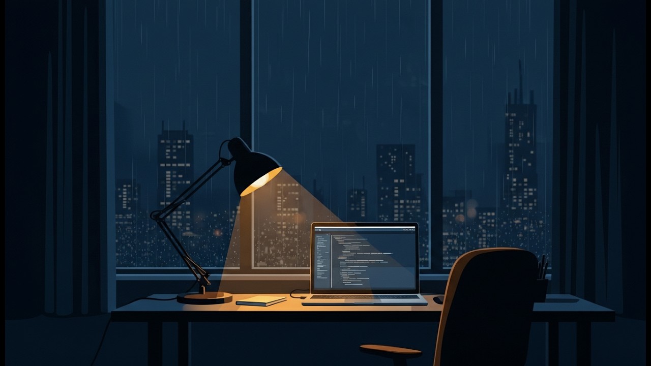 Late Night Coding Lofi 🌧️ | 1 Hour Deep Focus Session