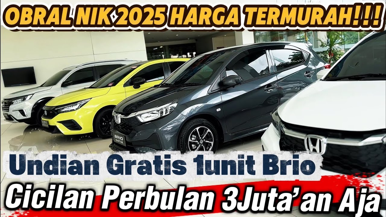 Obral Nik 2025 Jaminan Termurah Guys‼️Yang Cari Cicilan Cuma 3Juta’an Perbulan‼️Brio Makin Gagah‼️