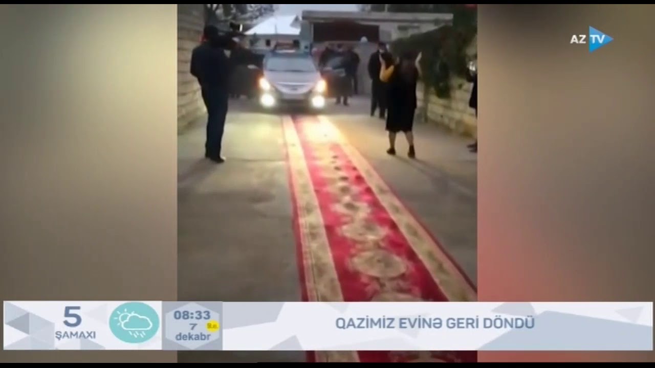 Qazimiz evinə geri döndü